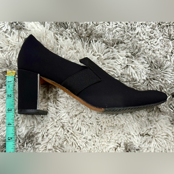 Donald J Pliner Black Stretch Fabric Pointed Toe Heels Size 10 - Picture 11 of 13